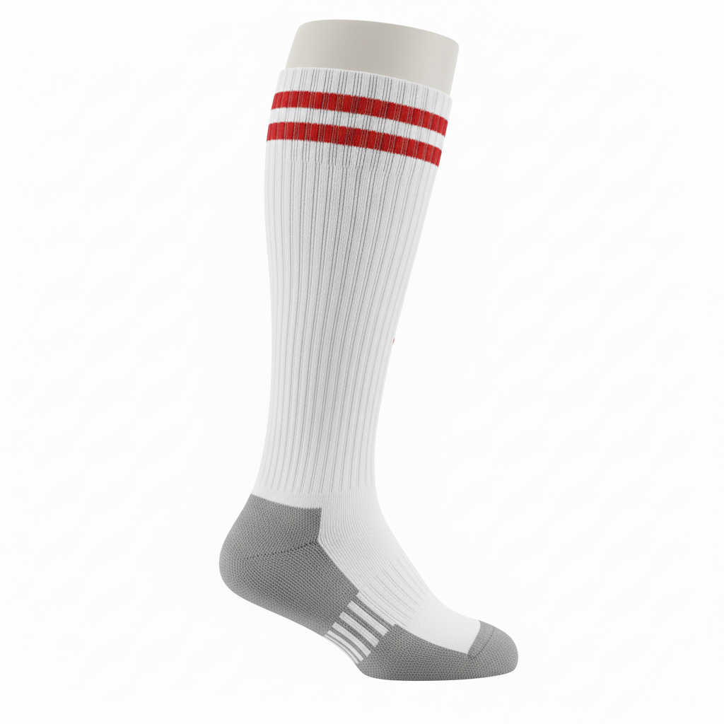 Custom Soccer Socks - Side Profile with Logo