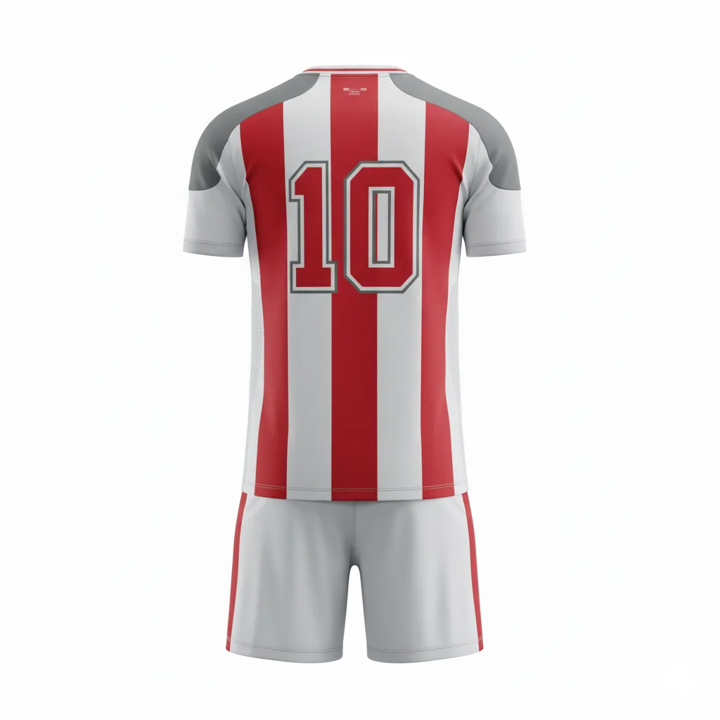 Custom Soccer Uniform Sets - Back View with Number