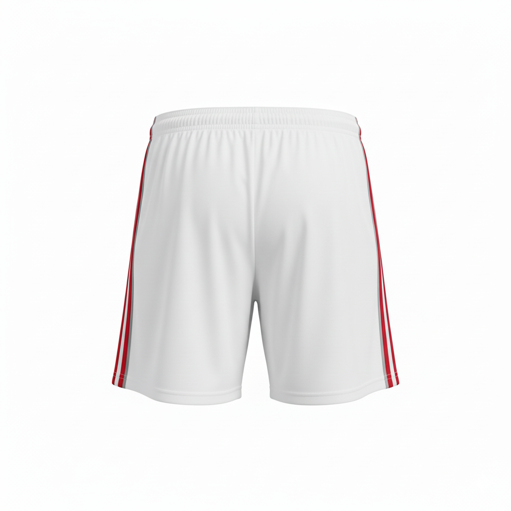 Custom Soccer Training Shorts - Back View Design