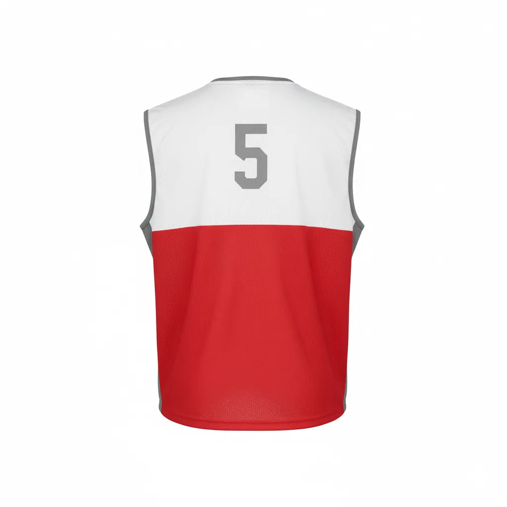 Custom Soccer Warmup Bibs - Back View Design