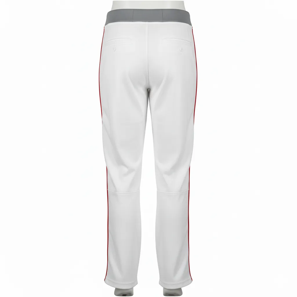 Custom Softball Full-Length Pants - Back View - HAMCO