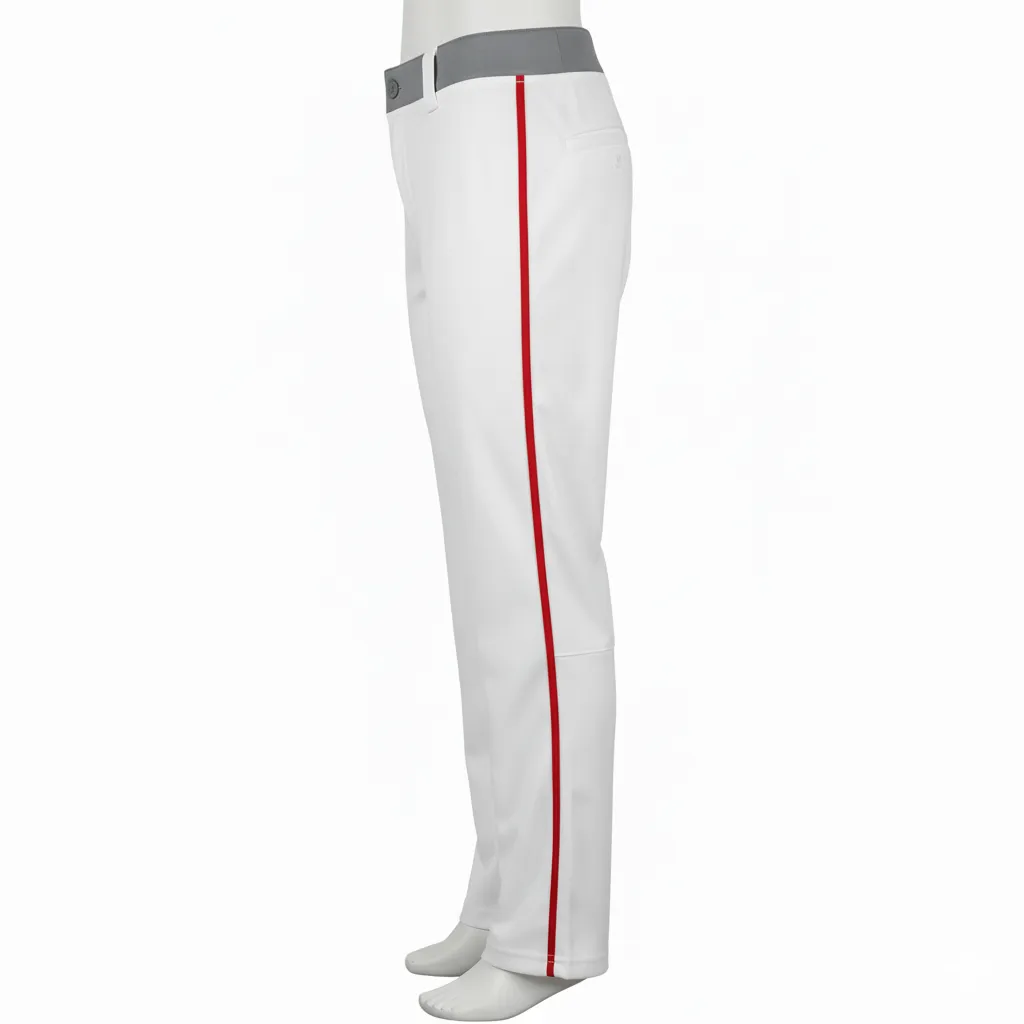 Custom Softball Full-Length Pants - Side View - HAMCO