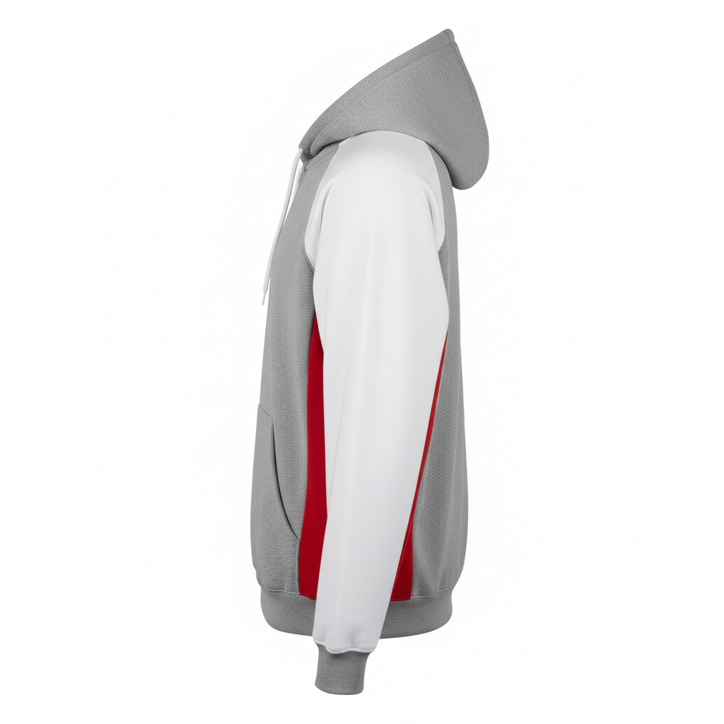 Custom Softball Full-Zip Hoodie - Side View - HAMCO Sports Inc.