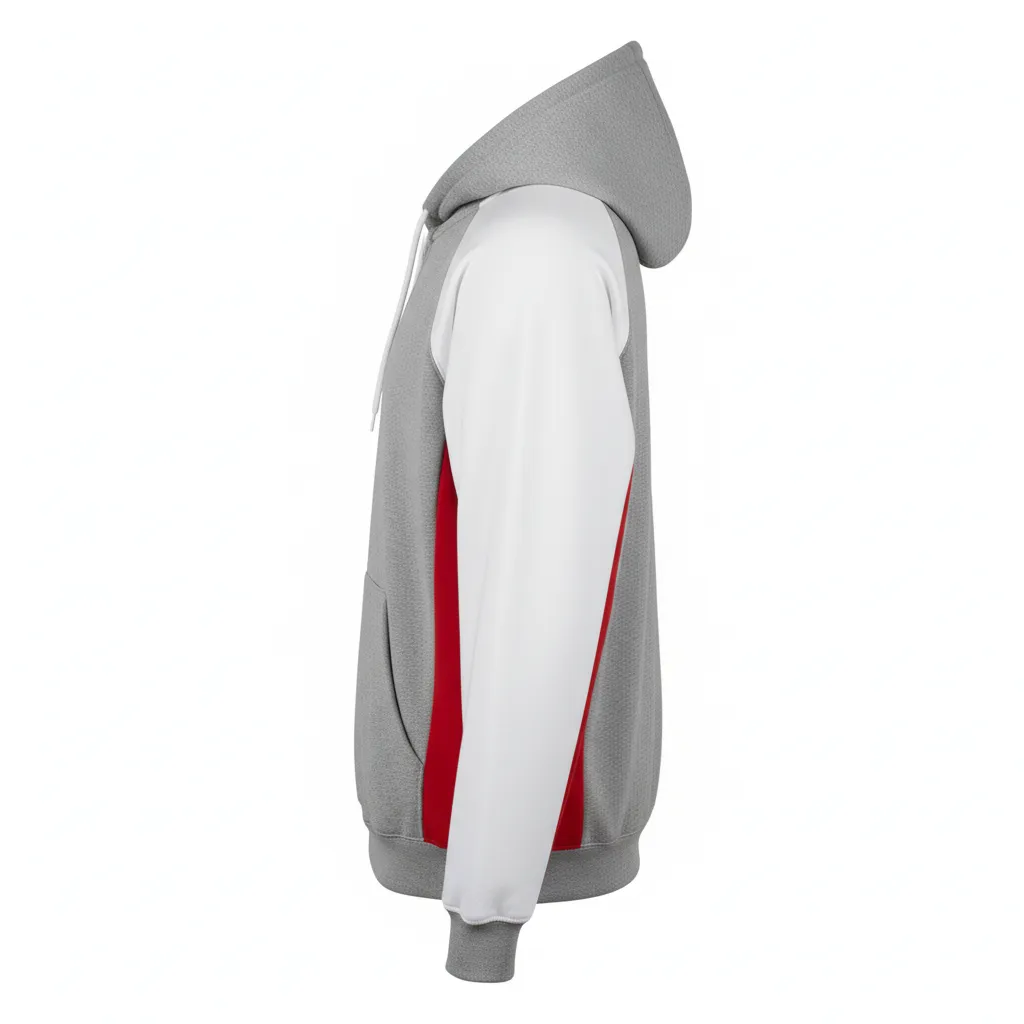 Custom Softball Full-Zip Hoodie - Side View - HAMCO