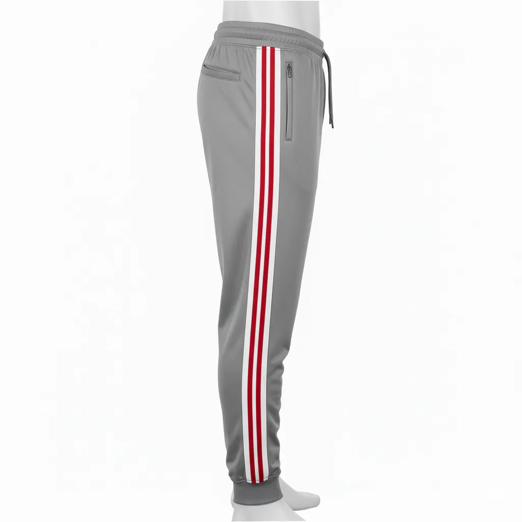 Custom Softball Jogger Pants - Side View - HAMCO