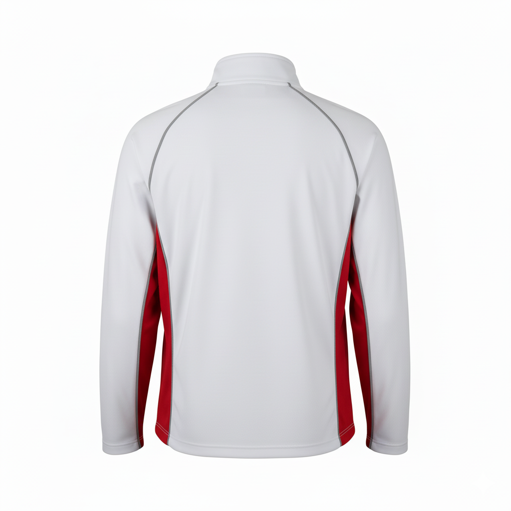 Custom Softball Quarter-Zip Pullover - Back View - HAMCO Sports Inc.