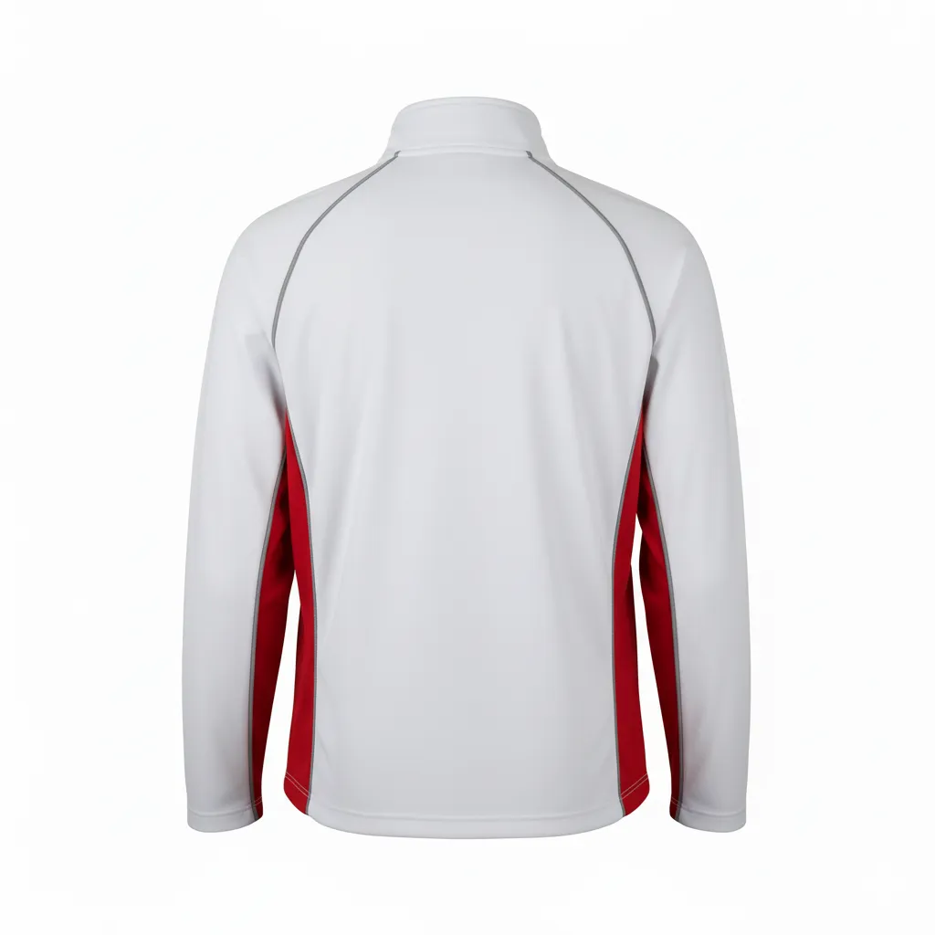 Custom Softball Quarter-Zip Pullover - Back View - HAMCO