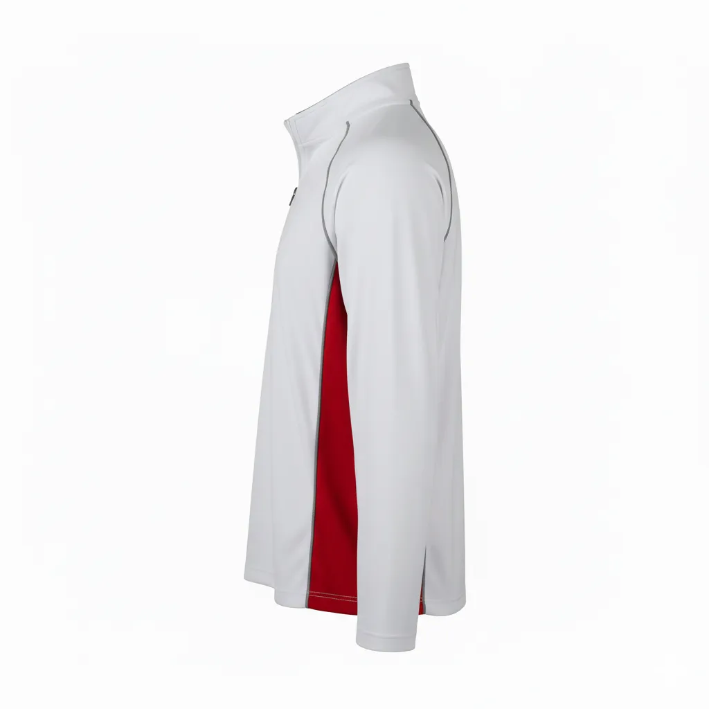 Custom Softball Quarter-Zip Pullover - Side View - HAMCO