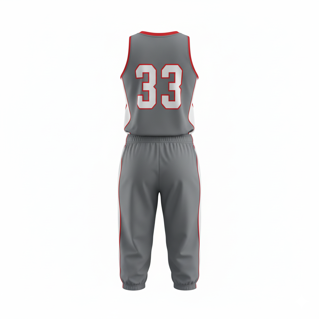 Custom Softball Racerback Uniform - Back View - HAMCO Sports Inc.