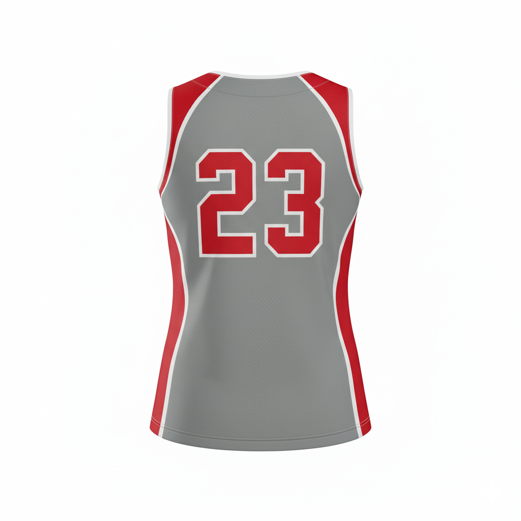 Custom Softball Sleeveless Jersey - Back View - HAMCO Sports Inc.
