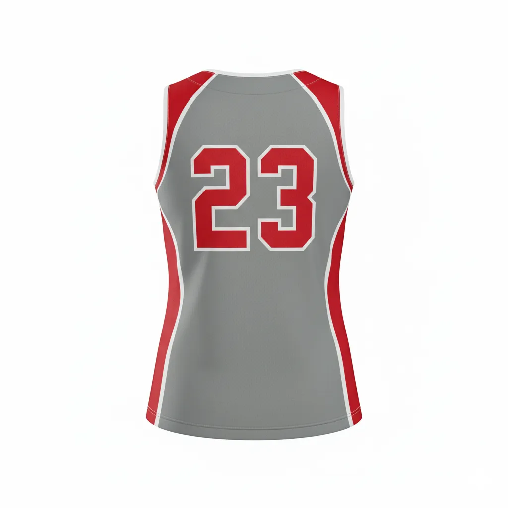 Custom Softball Sleeveless Jersey - Back View - HAMCO