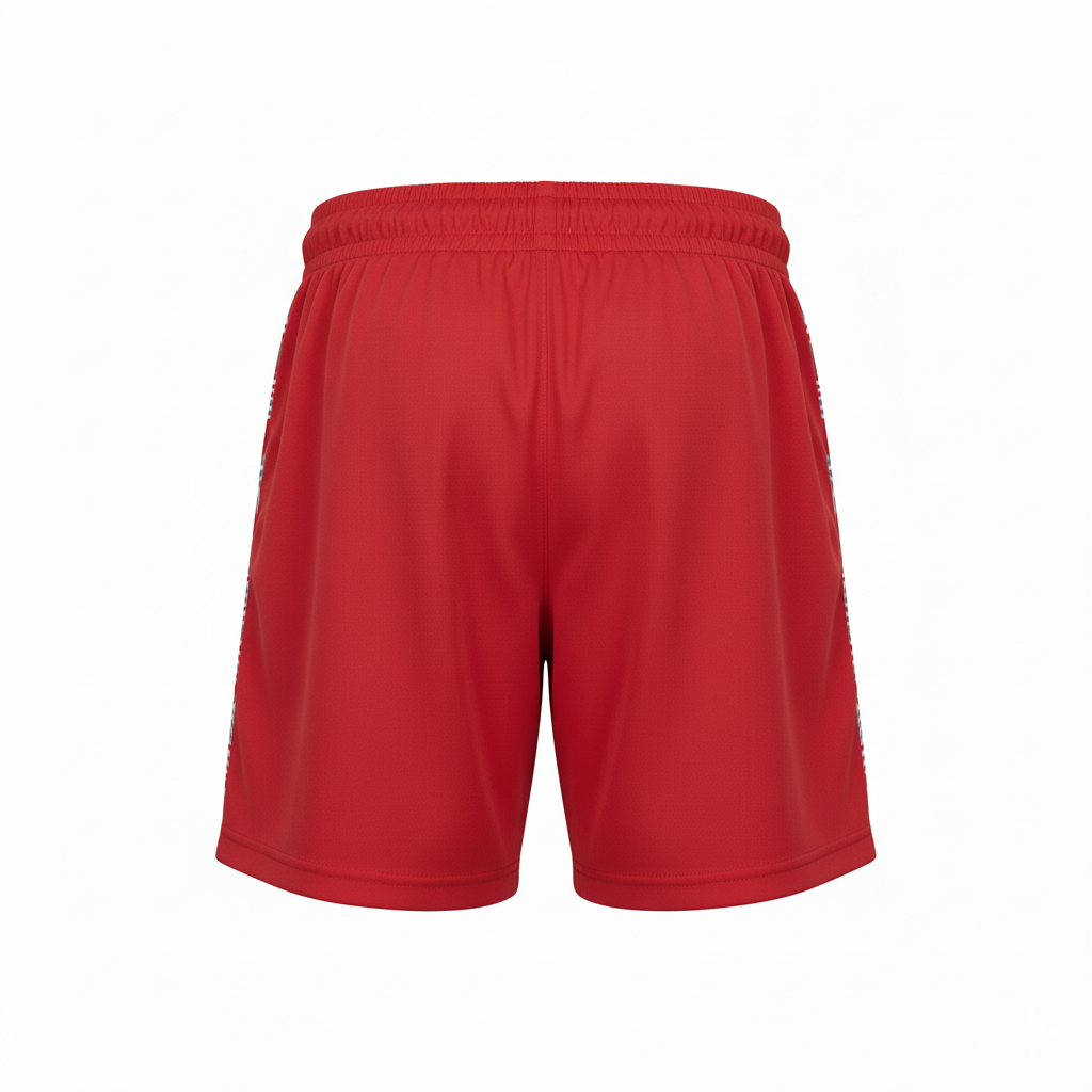 Custom Softball Shorts - Back View - HAMCO Sports Inc.