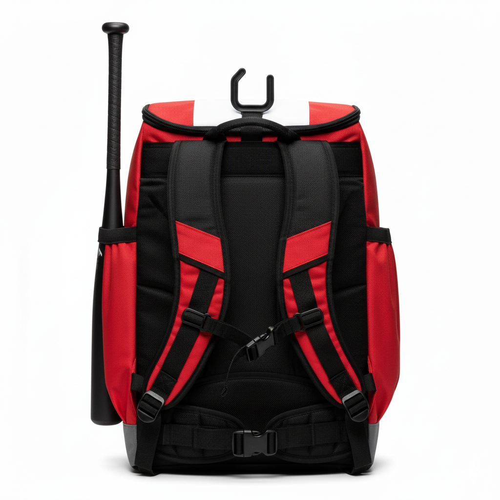 Custom Softball Wheeled Bag - Back View - HAMCO Sports Inc.