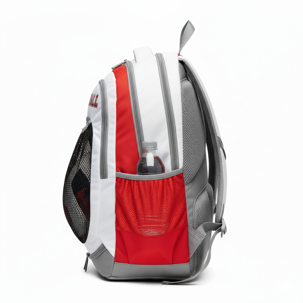 Custom Volleyball Backpack - Side View - HAMCO Sports Inc.