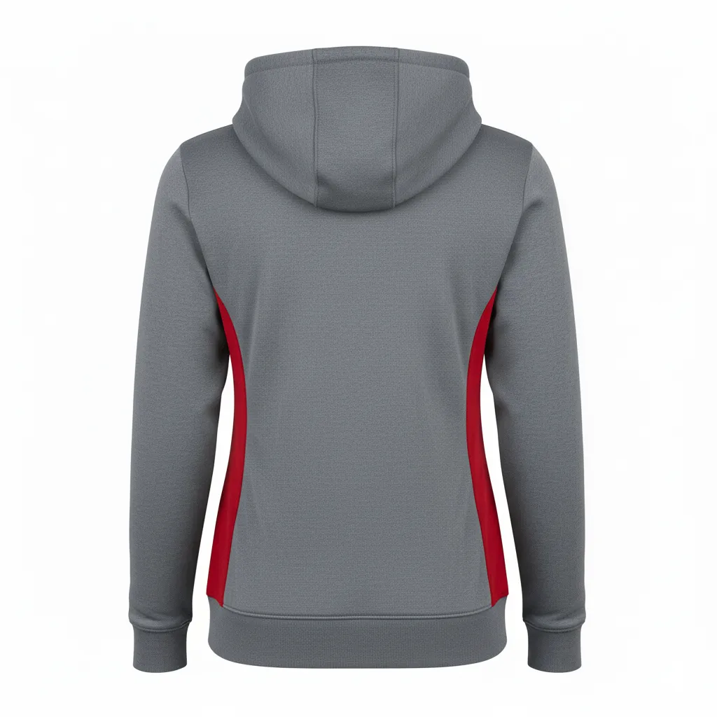 Custom Volleyball Full-Zip Hoodie - Back View - HAMCO