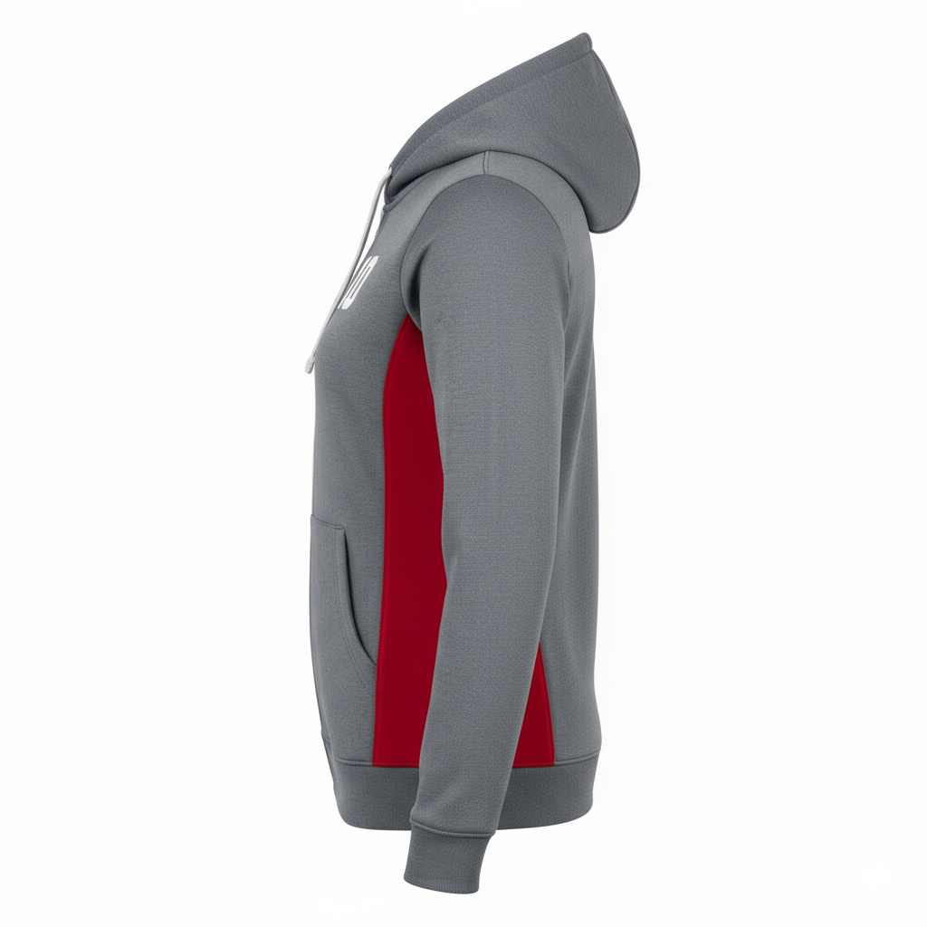 Custom Volleyball Full-Zip Hoodie - Side View - HAMCO Sports Inc.
