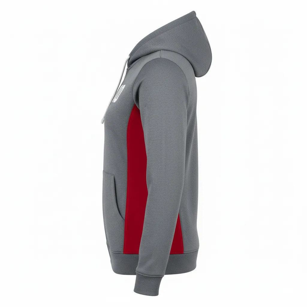 Custom Volleyball Full-Zip Hoodie - Side View - HAMCO