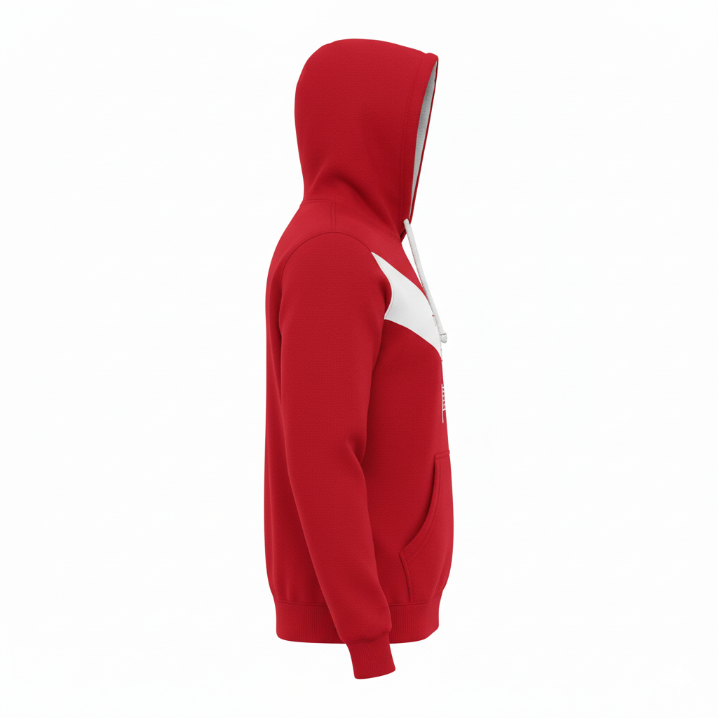 Custom Volleyball Pullover Hoodie - Side View - HAMCO Sports Inc.