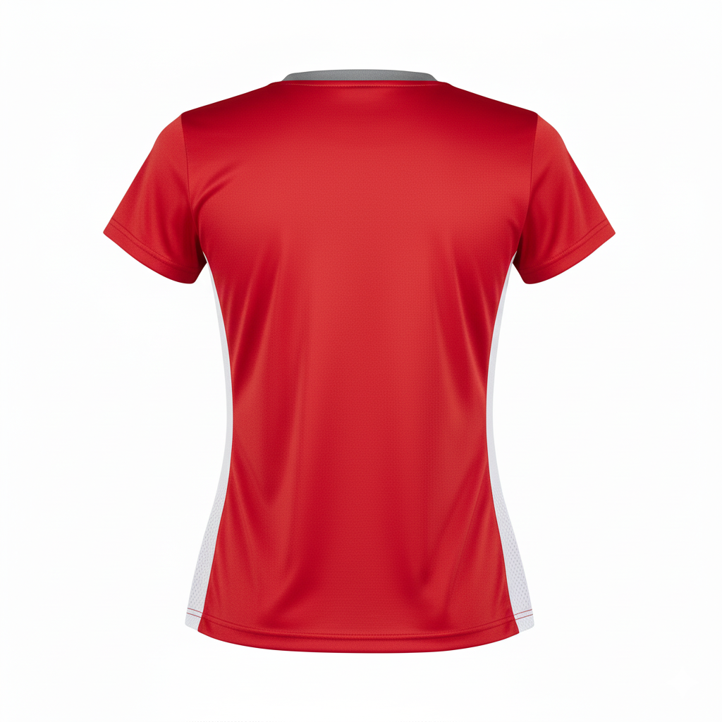 Custom Volleyball Short Sleeve T-Shirt - Back View - HAMCO Sports Inc.