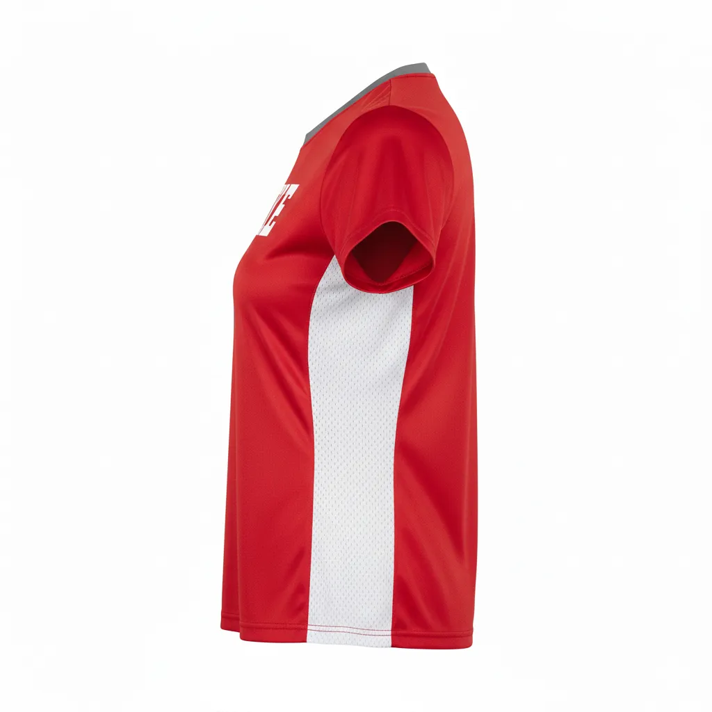 Custom Volleyball Short Sleeve T-Shirt - Side View - HAMCO