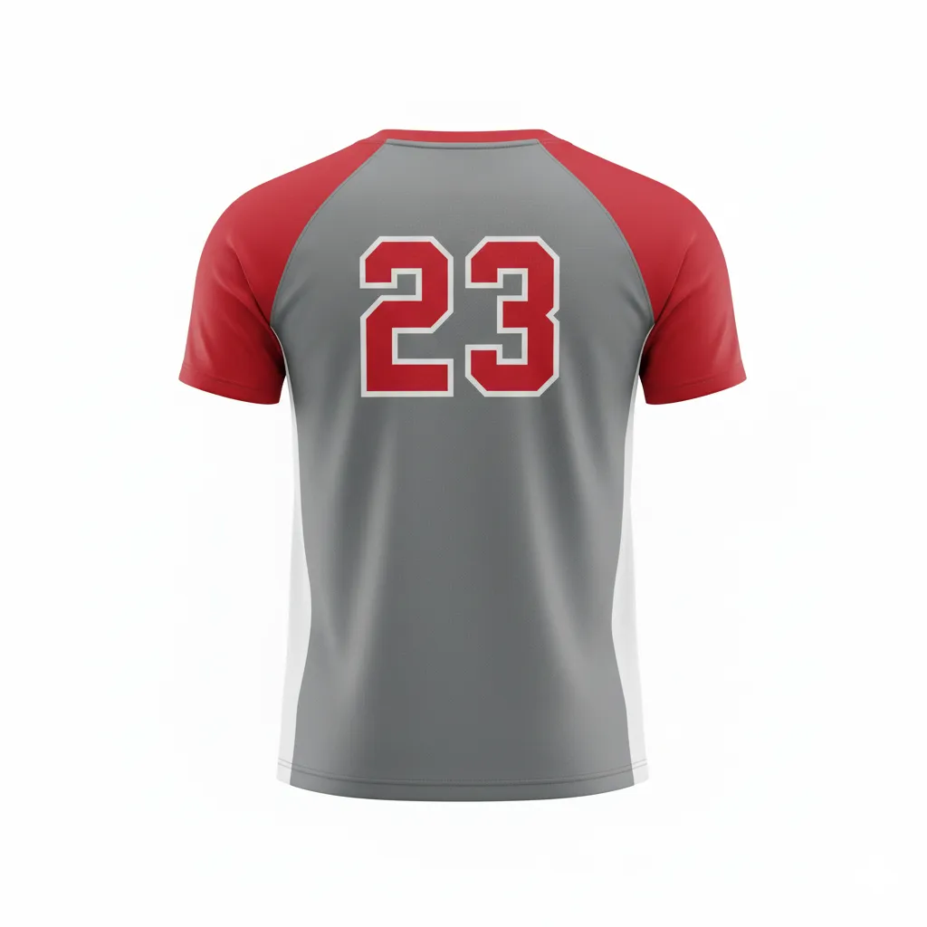 Custom Volleyball Short Sleeve Jersey - Back View - HAMCO