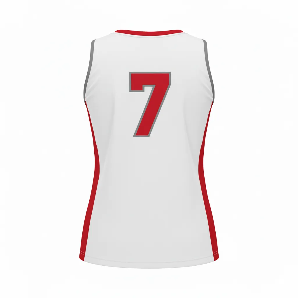 Custom Volleyball Sleeveless Jersey - Back View - HAMCO