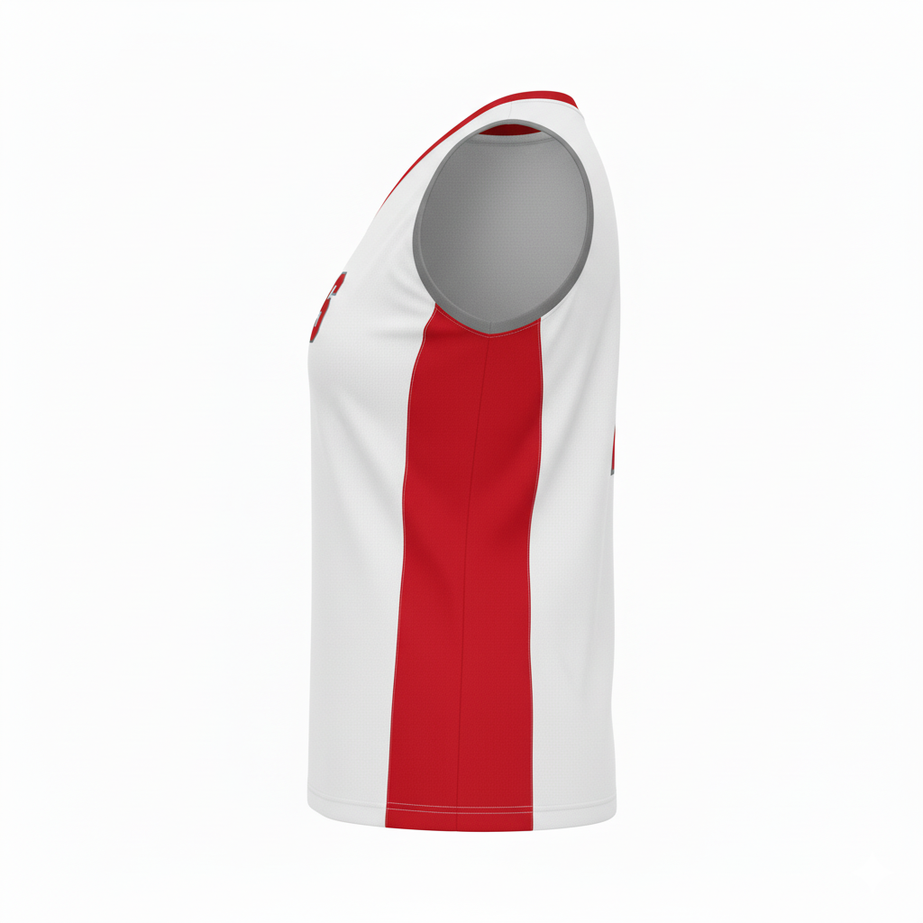 Custom Volleyball Sleeveless Jersey - Side View - HAMCO Sports Inc.