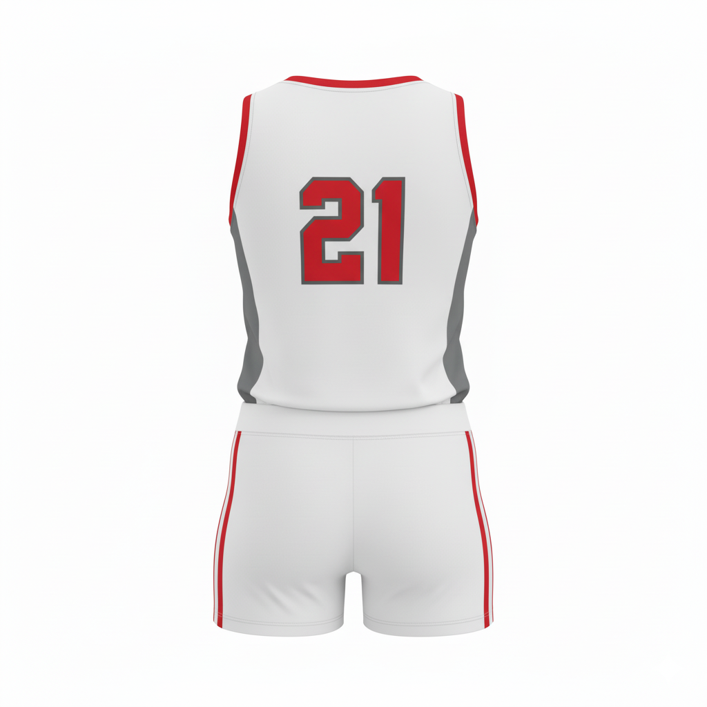 Custom Volleyball Uniform Set - Back View - HAMCO Sports Inc.