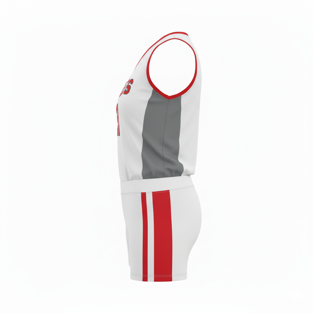 Custom Volleyball Uniform Set - Side View - HAMCO Sports Inc.