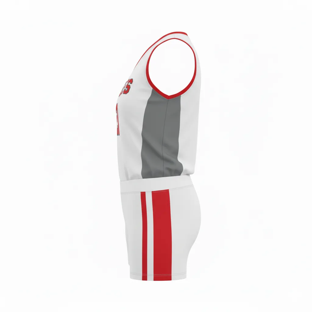 Custom Volleyball Uniform Set - Side View - HAMCO
