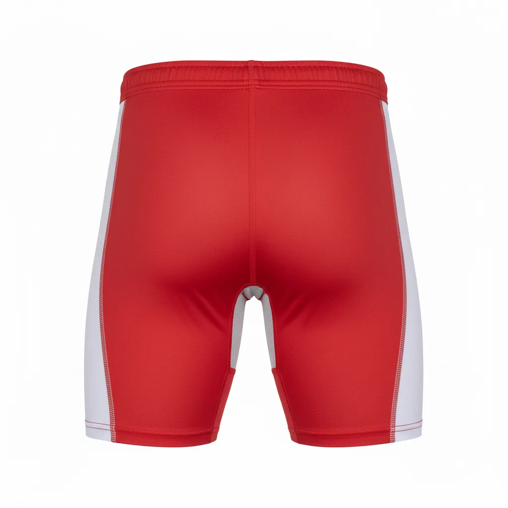 Custom Wrestling Compression Shorts - Back View - HAMCO