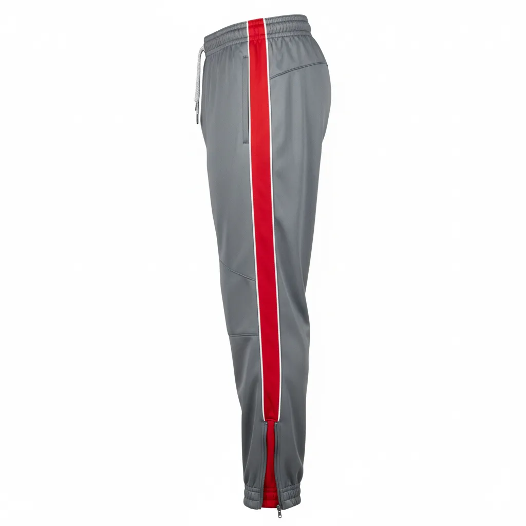 Custom Wrestling Full Length Warmup Pants - Side View - HAMCO