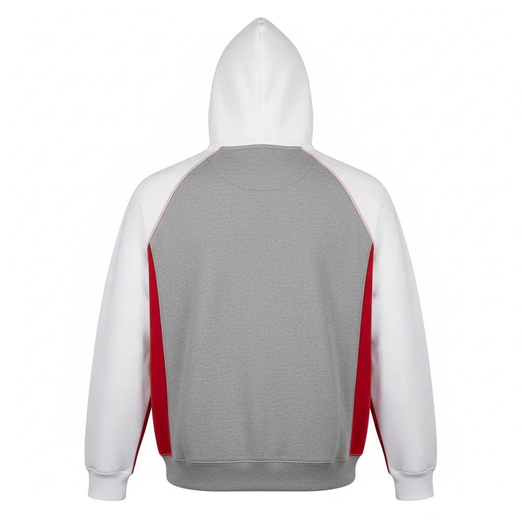 Custom Wrestling Full Zip Hoodie - Back View - HAMCO