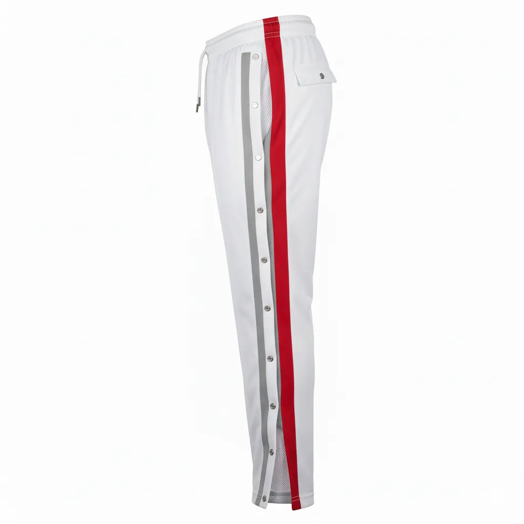 Custom Wrestling Tear Away Warmup Pants - Side View - HAMCO