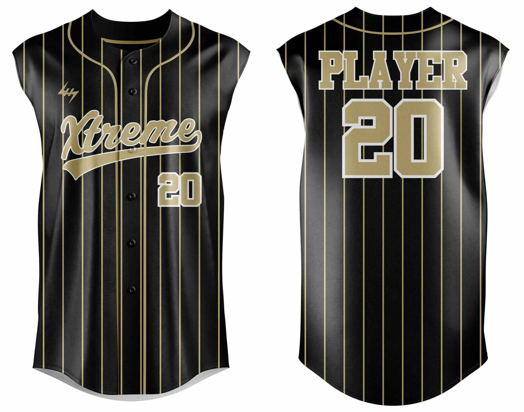 New Fashion Design Custom Embroidered Sleeveless Baseball Jersey