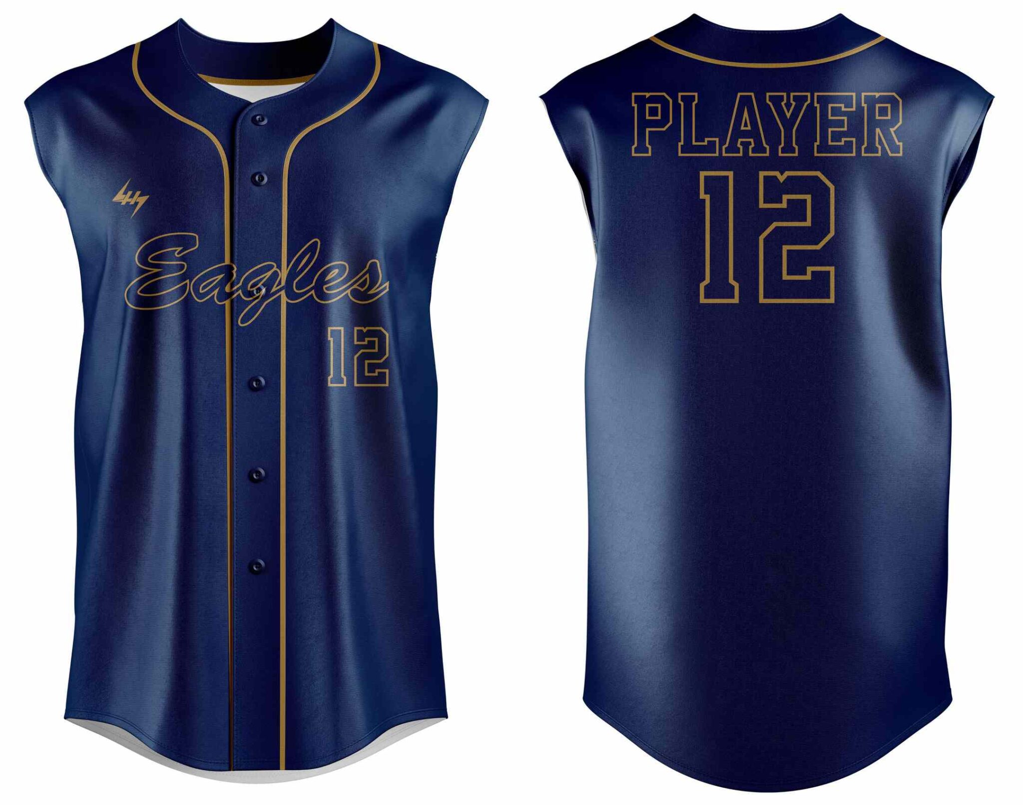 customize sleeveless baseball jersey